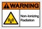 Warning Non-Ionizing Radiation Symbol, Vector Illustration, Isolate On White Background Label. EPS10