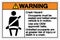 Warning Occupants Must Be Seated and Belted When Vehicle Is In Motion Symbol Sign, Vector Illustration, Isolate On White
