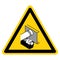 Warning Operating Conveyor Whitout Lineshaft Guard Can Cause Severe Injury Symbol Sign, Vector Illustration, Isolate On White