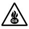 Warning Oxidizing Materials Sign ,Vector Illustration, Isolate On White Background Label. EPS10