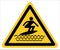 Warning, people surfing, surfing area