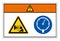 Warning Pressurized Device Symbol Sign, Vector Illustration, Isolate On White Background Label. EPS10