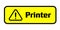 Warning Printer Power Socket Warning Labels