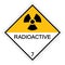 Warning Radioactive Symbol Sign Isolate On White Background,Vector Illustration EPS.10