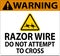 Warning Razor Wire Sign Razor Wire Do not Attempt to Cross