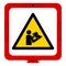 Warning Refer Instruction Manual Booklet Symbol Sign,Vector Illustration, Isolated On White Background Label. EPS10