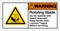 Warning Rotating Blade Symbol Sign, Vector Illustration, Isolate On White Background Label .EPS10