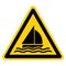 Warning Sailing Area Symbol Sign, Vector Illustration, Isolate On White Background Label. EPS10