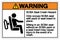 Warning SCBA Seat Crash Hazard Symbol Sign, Vector Illustration, Isolate On White Background Label .EPS10
