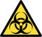 Warning sign. Bacteriological hazard