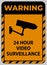 Warning Sign CCTV 24 Hour Video Surveillance