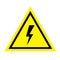 Warning sign of danger. Electricity.