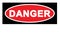 Warning sign Danger Sign with blank space for your text printable paper templates available for A4 paper vector