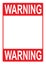 Warning sign Danger Sign with blank space for your text printable paper templates available for A4 paper vector