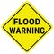 Warning Sign Flood Warning. Flash Flood Watch