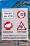 Warning sign - German car wash