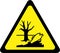 Warning sign with harmful chemicals