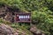 Warning sign for monkeys along Dawu gorge on Daning River, Wuchan, China