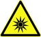 Warning sign. Optical radiation