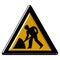 Warning sign - road work