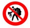 Warning sign used in italian beaches or touristic areas. Do not buy counterfeit goods from unauthorized vendors