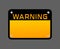 Warning sign vector, attention, danger sign, plate on the bolts