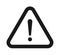 Warning sign vector icon