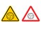 Warning sign volleyball attention. Dangers yellow sign game. Ball is on red triangle. Set of road signs