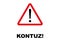 Warning Signpost written in Basque language