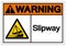 Warning Slipway Symbol, Vector  Illustration, Isolated On White Background Label. EPS10
