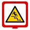 Warning Step Symbol, Vector Illustration, Isolate On White Background Label. EPS10