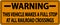 Warning Stops At All Railroad Crossings Label Sign On White Background