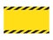 Warning striped background, warning to be careful, potential danger, yellow & black stripes on the diagonal, vector template sign