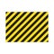 Warning striped rectangular background, yellow and black stripes on the diagonal, a warning to be careful