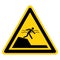 Warning Sudden Drop-Off Be Careful Symbol Sign, Vector Illustration, Isolate On White Background Label. EPS10