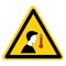 Warning Symptoms Fever Of Covid-19 Virus Symbol Sign,Vector Illustration, Isolated On White Background Label. EPS10