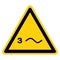 Warning Three Phase Power Symbol Sign, Vector Illustration, Isolate On White Background Label. EPS10