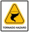 Warning tornado sign