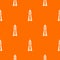 Warning tower pattern vector orange