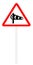 Warning traffic sign - Crosswind