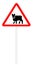 Warning traffic sign - Driving cattle
