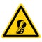 Warning Use Anti Static Footwear Symbol Sign ,Vector Illustration, Isolate On White Background Label. EPS10
