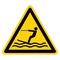 Warning Water Skiing Area Symbol Sign, Vector Illustration, Isolate On White Background Label. EPS10