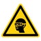 Warning Wear Chemical Goggles Symbol Sign ,Vector Illustration, Isolate On White Background Label. EPS10
