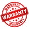 Warranty rubber vector stamp