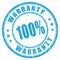 Warranty rubber vector stamp