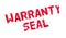 Warranty Seal rubber stamp