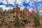 Warren Gorge in the Flinders Ranges in South Australia, Deep red vertical stone layers Warren Conservation Park