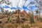 Warren Gorge in the Flinders Ranges in South Australia, Deep red vertical stone layers Warren Conservation Park