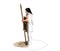 Warrior character, 3D rendering, illustration